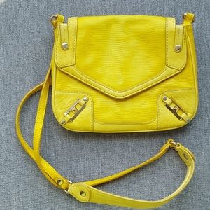 Rebecca Minkoff yellow cross body purse